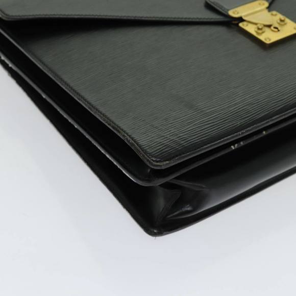 LOUIS VUITTON Epi Serviette Ambassador Business Bag Black M54412 LV Auth th4783 - Picture 15 of 16